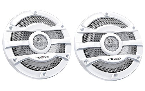 Kenwood KFC-2053MRW - Pair of 8 Inch 300 Watt Powersports/Marine Boat White Speakers Kenwood KFC-2053MRW - Pair of 8 Inch 300 Watt Powersports/Marine Boat White Speakers